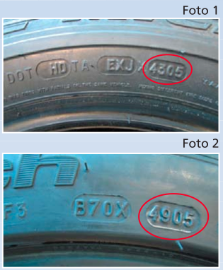 Revision fecha caducidad neumatico