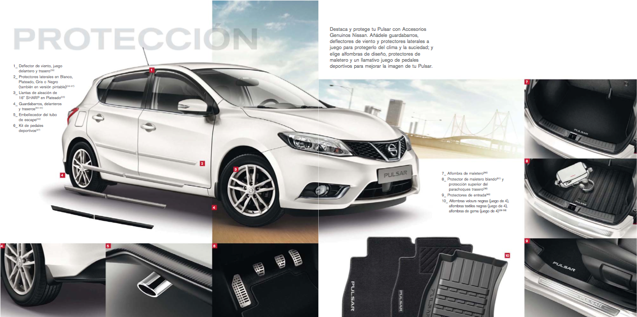 Accesorios Originales Nissan Pulsar CRO